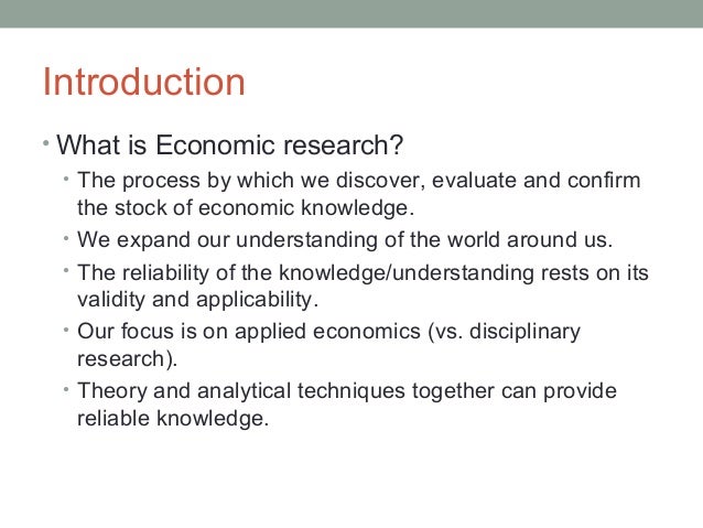 Economics thesis proposal